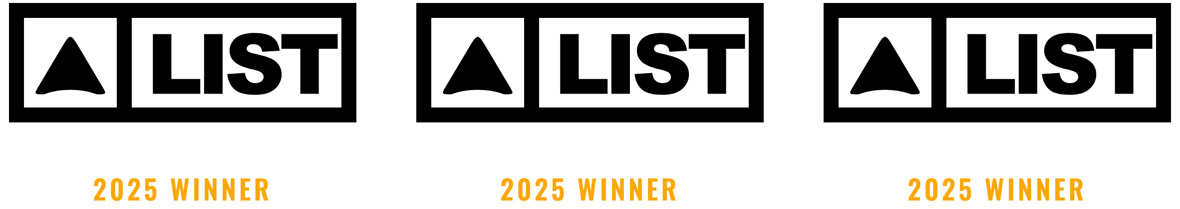 A-List 2025 winner badges for Port Moody, Burnaby and Port Coquitlam