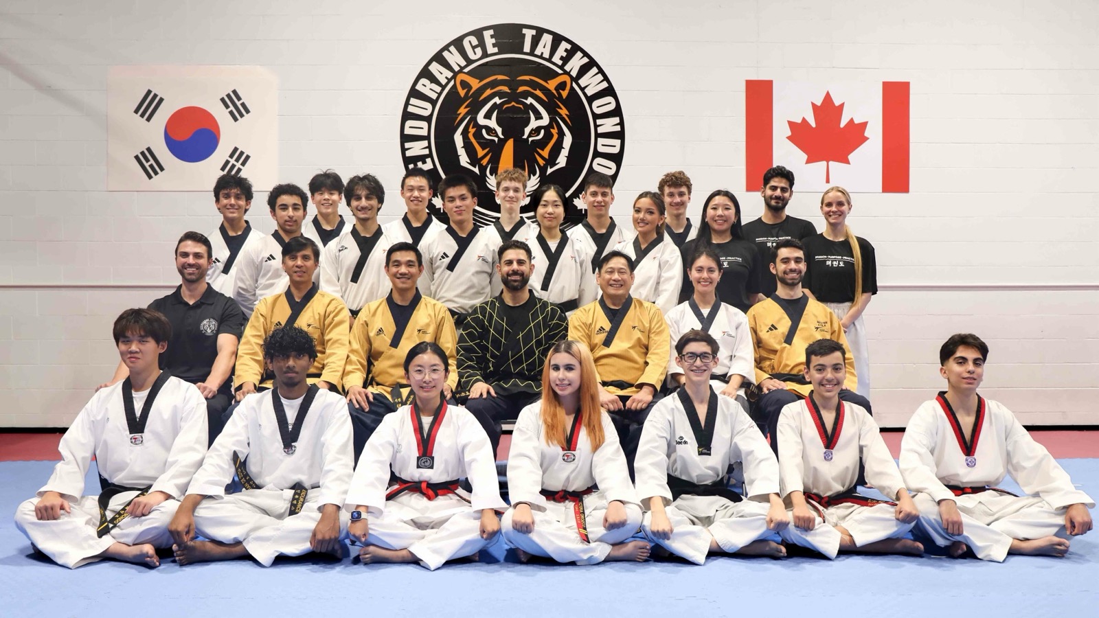 Endurance Taekwondo instructors and staff together at the September 2026 staff workshop in Port Moody